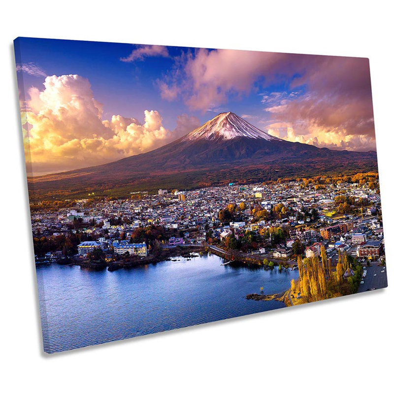 Mount Fuji Asia - Wrapped Canvas Print, 91.4cm H x 137.2cm W 