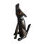 Petite statue en aluminium «Coyote Hurlant» Collection Faune 6 po x 8 po x H 14 po