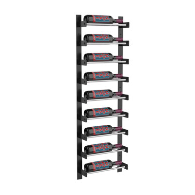 Abbie-May 9 Bottle Wall Mounted Wine Bottle Rack by Prep & Savour