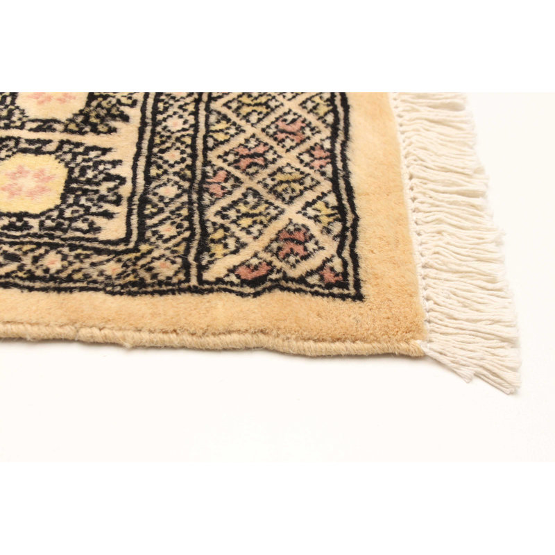 Tapis unique en laine noué à la main Bokhara Peshawar 3 pi 2 po x 5 pi 0 po