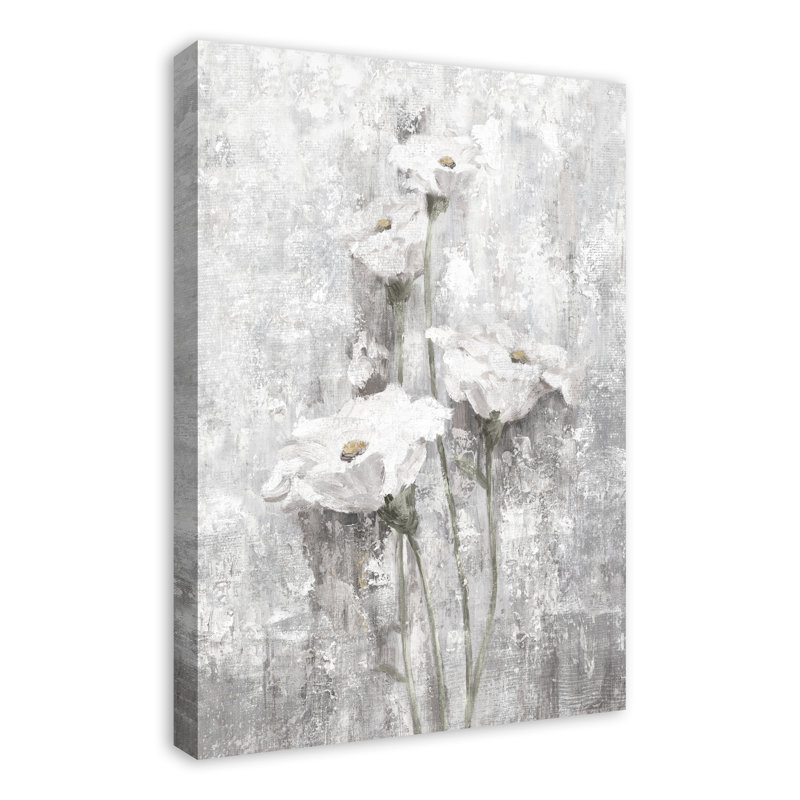Fleurs blanches, reproduction d’art sur toile tendue