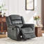 Ensemble de salon 3 pièces moderne et ultra doux en microfibre avec 2 fauteuils inclinables rembourrés et une causeuse élégante-120277178