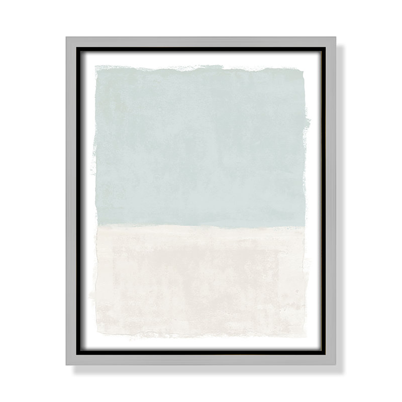 Ocean Tides I Print by Natalie Carpentieri, 9.5'' W x 11.5'' H, Silver Floater