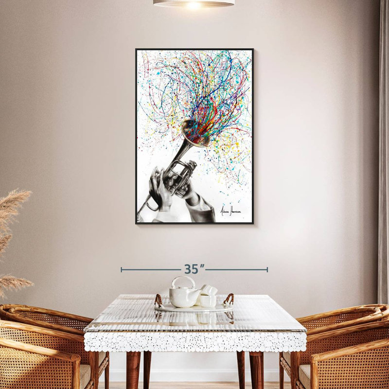 Âme du son, Cadre flottant noir, 29 po x 43 po