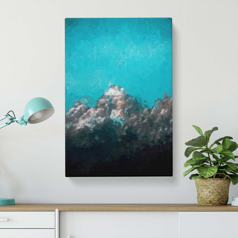 Mountain Peak In Wyoming In Abstract - Wrapped Canvas, 50cm H x 35cm W x 3cm D