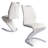 Appoline 36.6"H Modern Kitchen Dining Chair, Mermaid Dining Chair with Stable Steel 'Z' Legs, Solid Back Upholstered Chair (2 Chairs)-1888647830