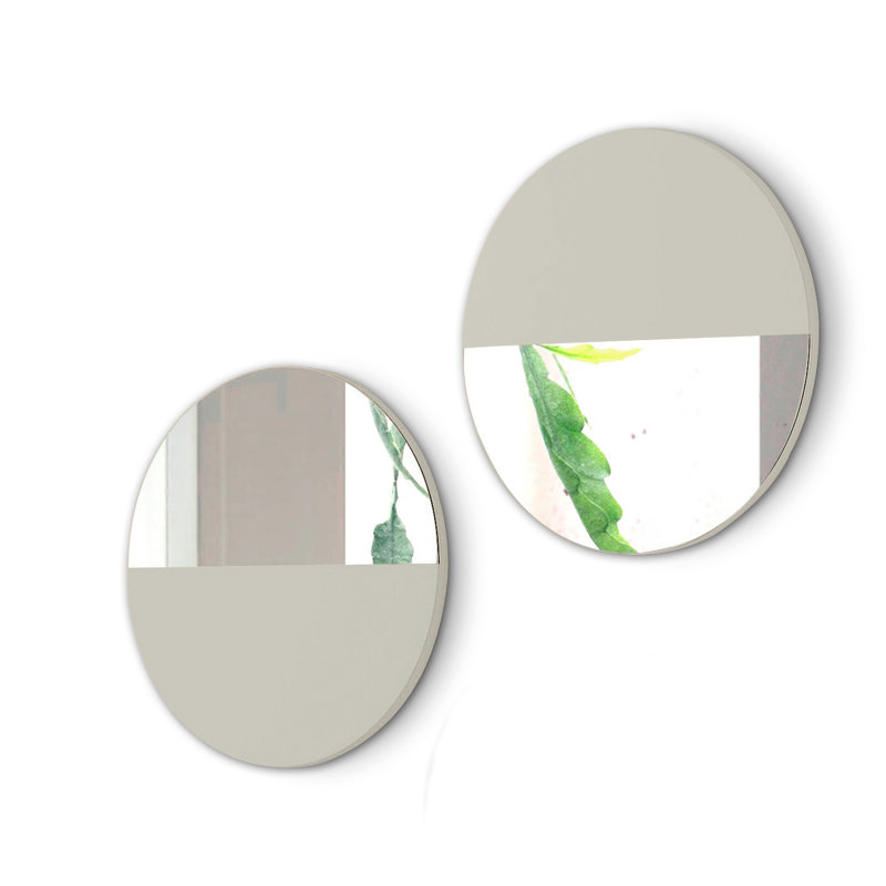 Fryer Flat Wall Mirror, Mink