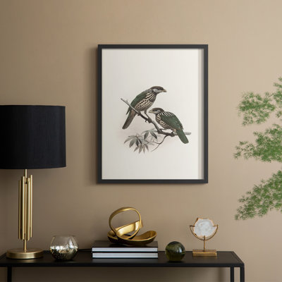 «Vintage Animal Print», reproduction encadrée en bois massif