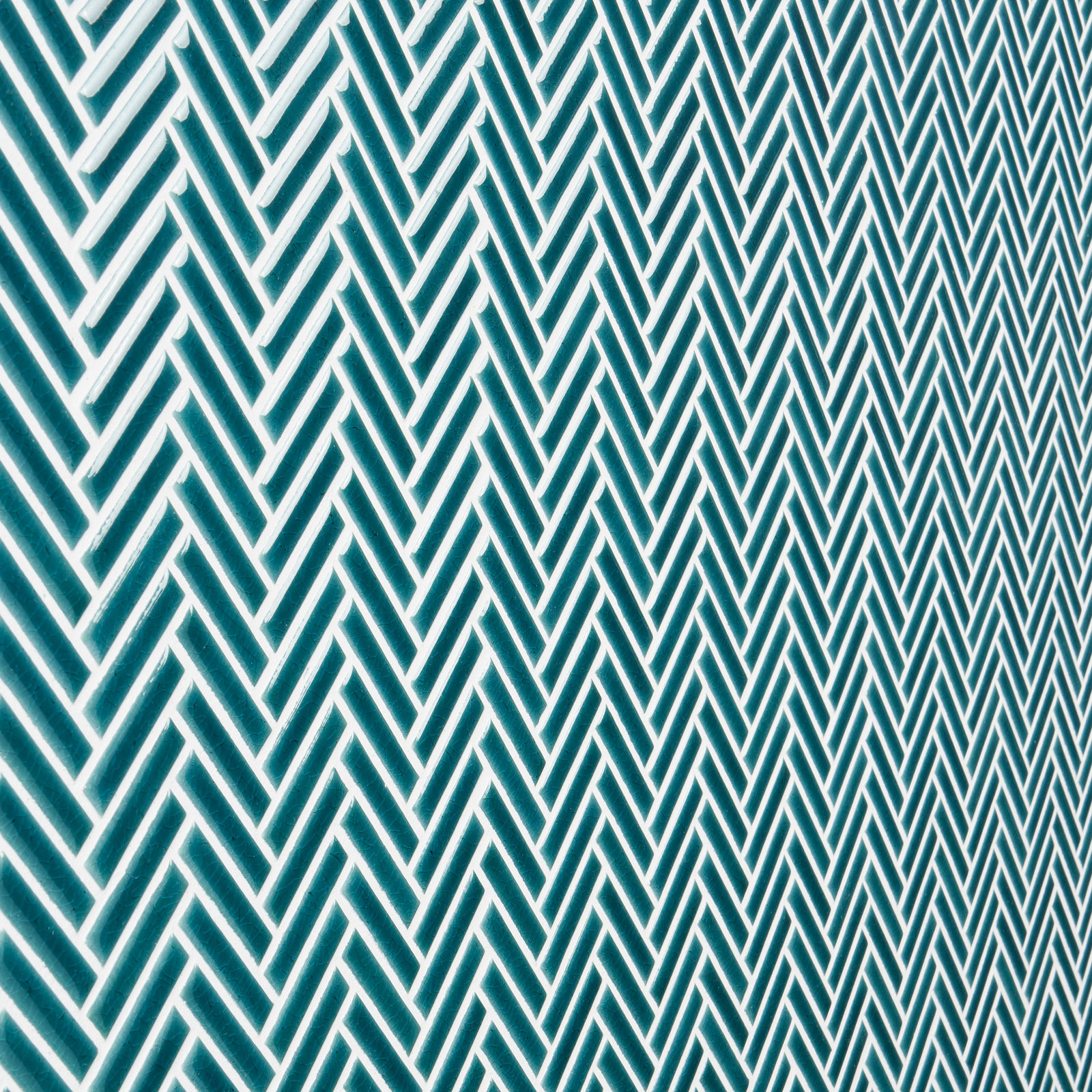 11" x 11" Porcelain Mosaic Tile, Teal