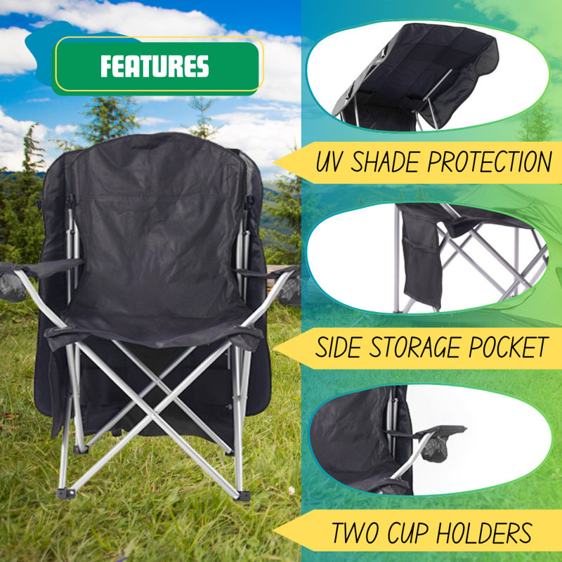 Portable Folding Chair With Shade Canopy For Adults Beach Chairs Canopy Shade Seating Camping And Folding Chairs For Outside