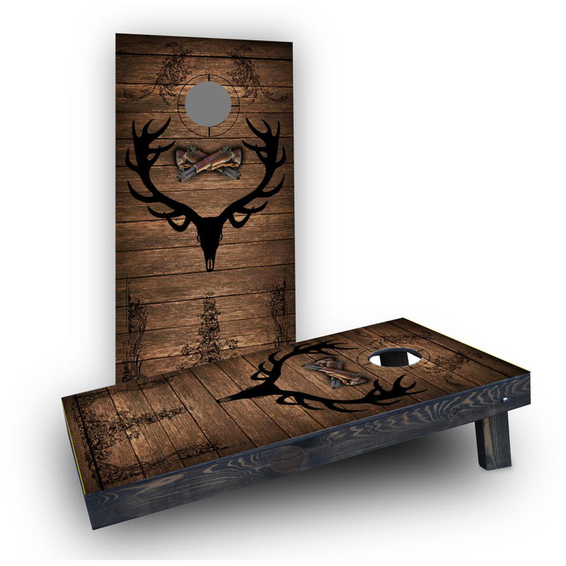 Elk Hunter Cornhole Game Set, Whole Kernel Corn