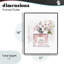 Fleur de cerisier chic, giclée encadrée, design par Christine Simpson Art-984088202-984088200