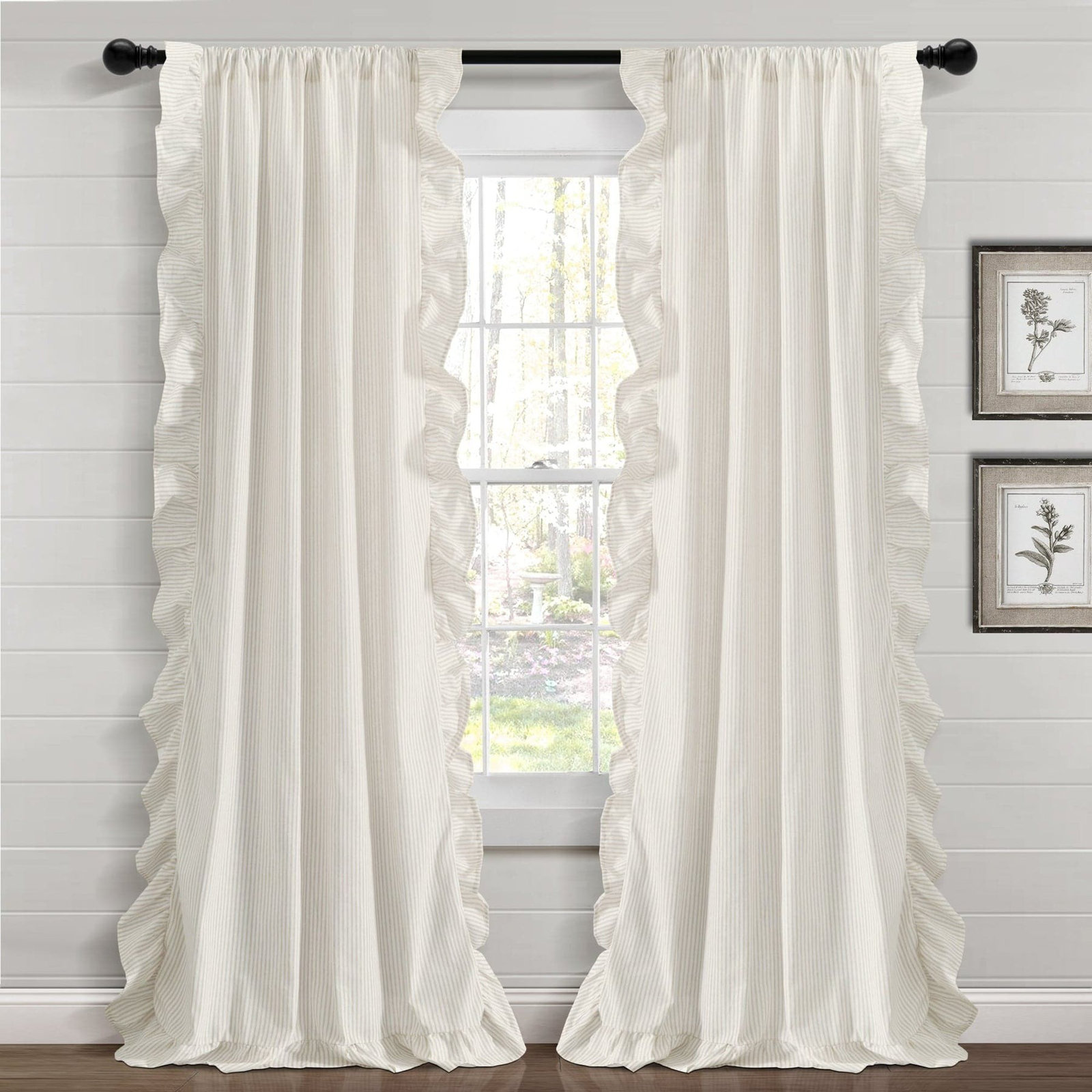 Yolandi Room Darkening Curtain, Neutral