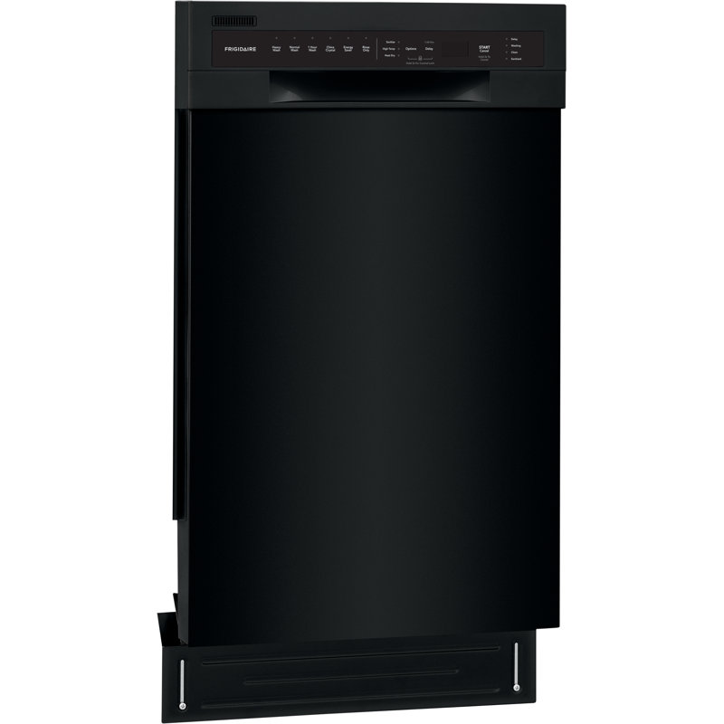 Frigidaire Series 18" 52 dBA Built-in Full Console Dishwasher with Cycle Status Indicators, Black