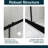46.5 In. -48 In. W × 72 In. H Sliding Shower  With1/5"  Thick Clear Tempered Glass In Matt Black |    Stainless Steel Handle-121018406