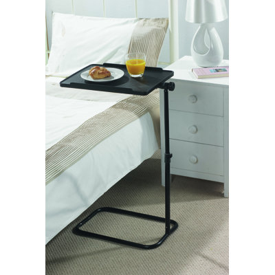 Height Adjustable C-Shaped Pivoting Bedside Side Table