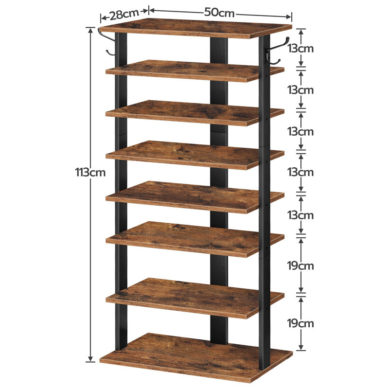 16 Pair Shoe Rack