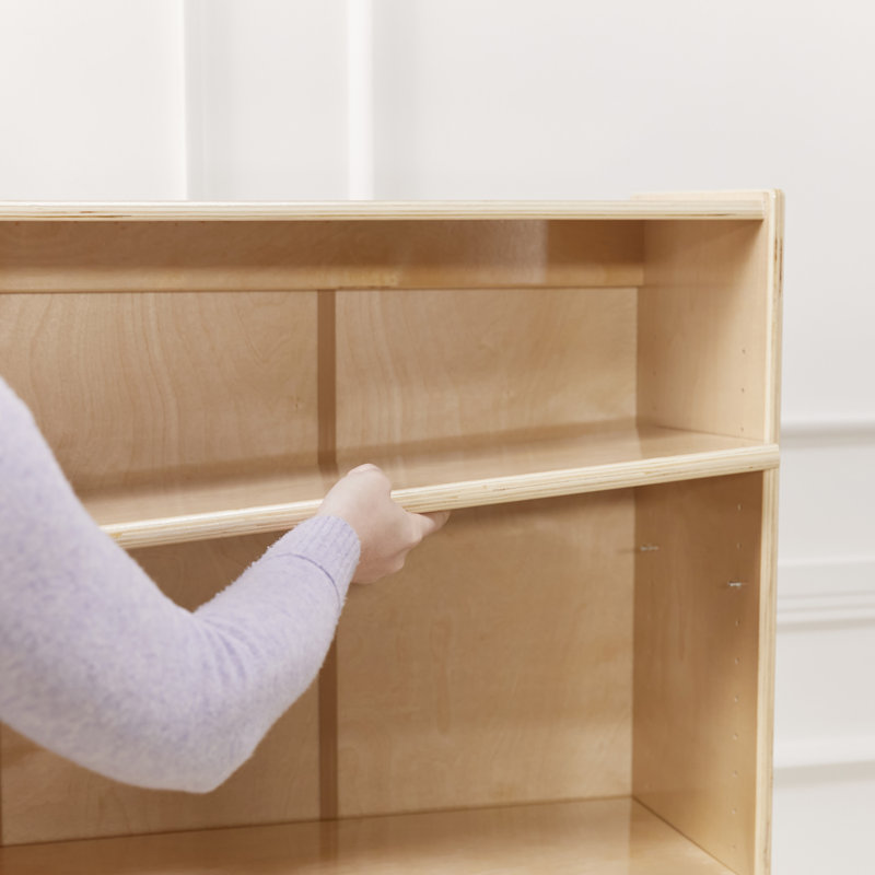 Bibliothèque ECR4Kids Classic, 48 po, tablettes réglables, Naturel