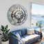 Horloge murale 24 po de taille moyenne pour le salon-123169093