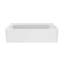 Baignoire de drainage en alcôve en acrylique L 60 po x l 36 po Prism, blanc-105933732