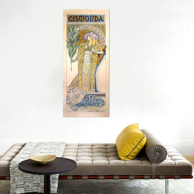 Gismonda by Alphonse Mucha - Rectangle Print on Canvas