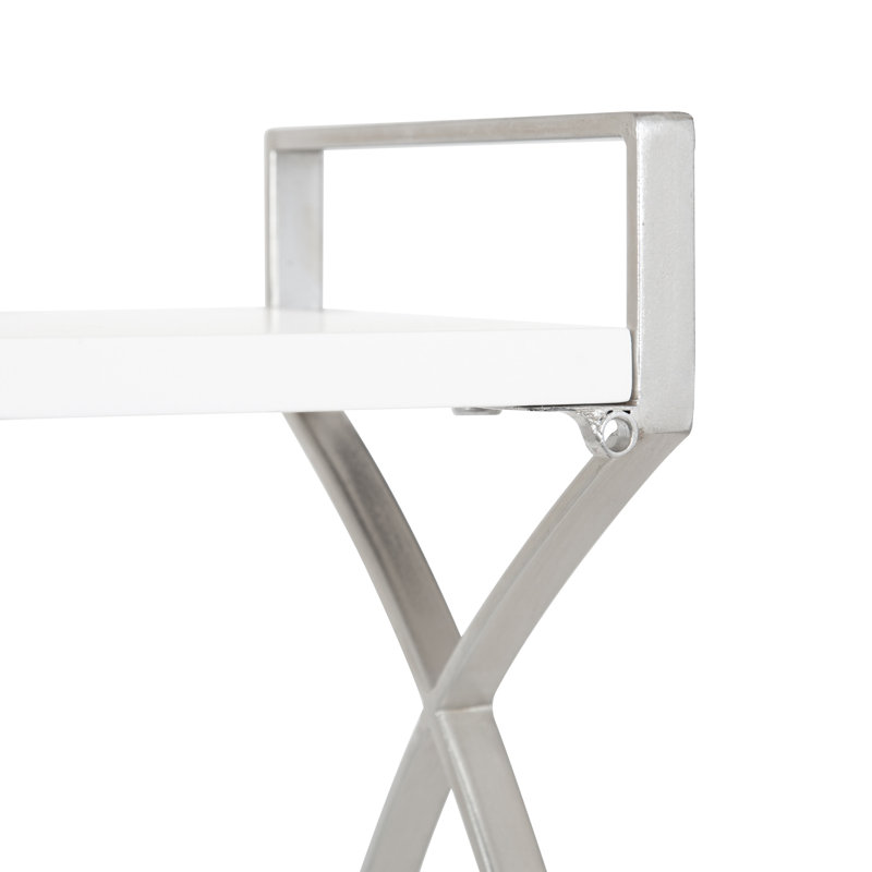 Tablette Everly Quinn Arietta 18x7x28, Argent