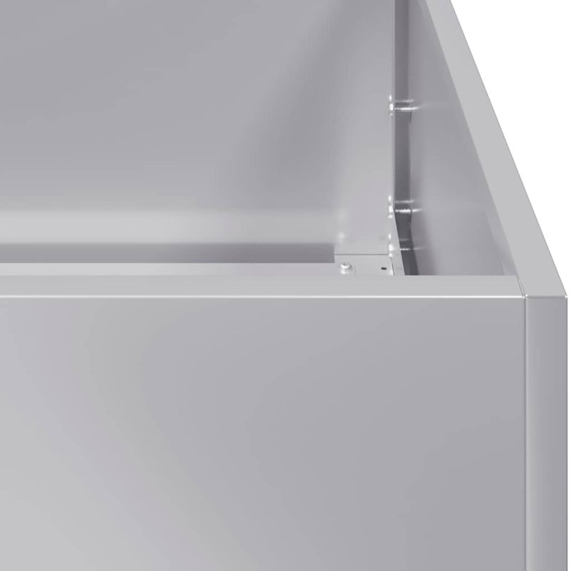 Metal Planter Box, Grey