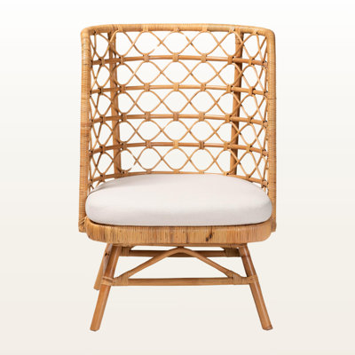 Blockus Bali & Pari Tania Bohemian Light Honey Rattan Accent Chair