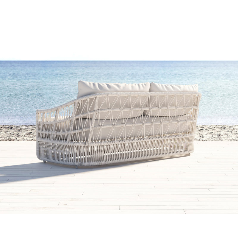 Lucan 78'' Wide Outdoor with SunbCushions, Echo Midnight Sunbrella®