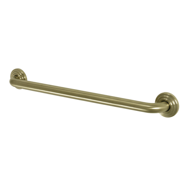 Barre d'appui de 1-1 / 4 po Kingston Brass Restoration, Laiton satiné, H 3,6 po x l 27,16 po x P 2,75 po