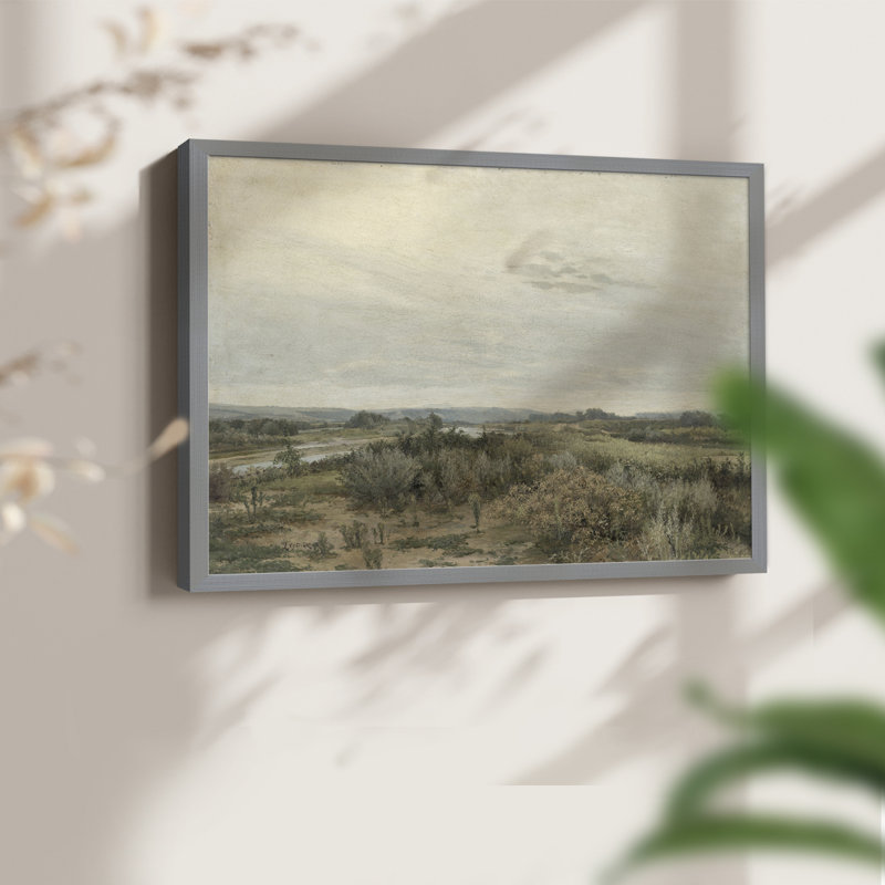 Paysages rétro-CD XXXIX - reproduction encadrée, H 11 po x l 14 po, Gris