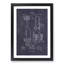 Toilet Water Closet Patent Dark - Picture Frame Graphic Art-62807808-62807811