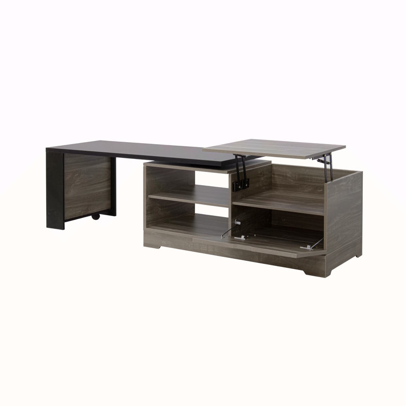 Table basse Farmhouse, Brun / Noir