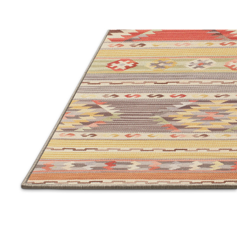 Tapis orange/jaune contemporain, Rectangle 8 pi x 12 pi