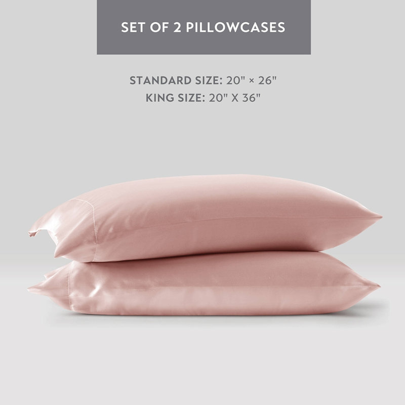 Ensemble de draps 4 pièces, Twin Sheet Set with 1 Pillowcase, Blush