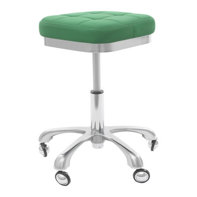 Adjustable Height Square Rolling Stool Chair With Wheels