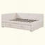 Lit de jour rembourré en L rembourré avec lit gigogne escamotable et ports USB-1561606287