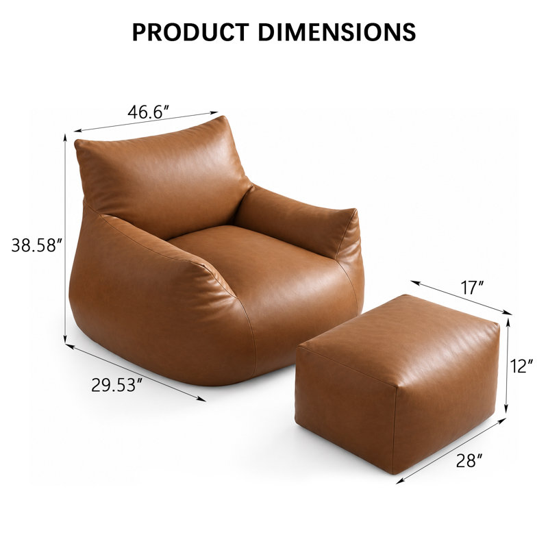Fauteuil à billes avec repose-pieds