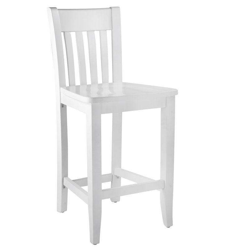 Henson Solid Wood Counter Stool, Walnut, Counter Stool (24" Seat Height)