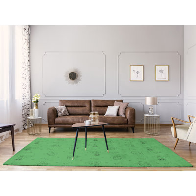 Tapis de zone verte fait main