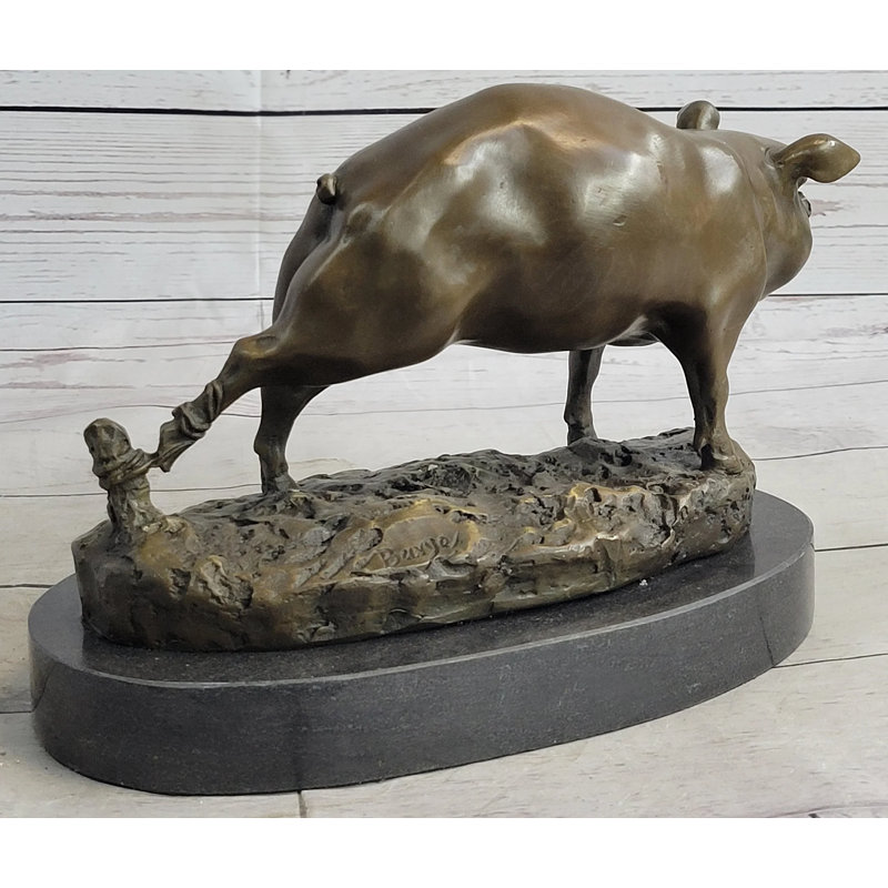 Figurine de cochon de ferme Barye