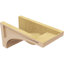 7"W x 14"D x 7"H Viola Rough Cedar Woodgrain TimberThane Corbel, Primed Tan