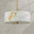 3-Light Alabaster Drum Pendant Light