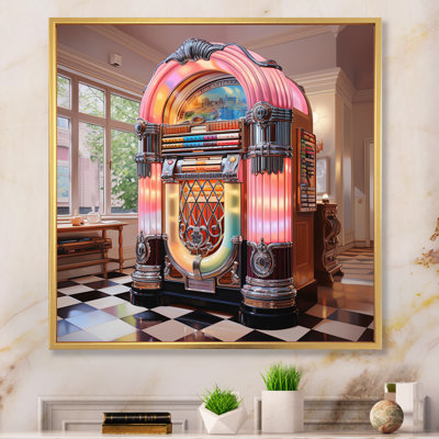 Juke-box rose Harmony Haven II - imprimé