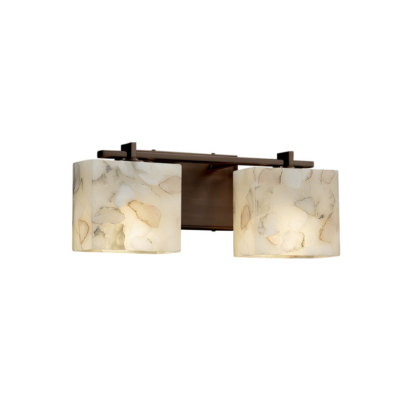 Éclairage pour meuble-lavabo 2 lumières Bouzoun, Bronze foncé