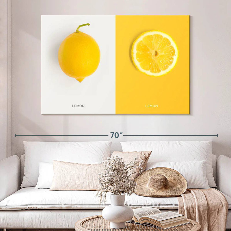 Yarlin Lemon, 34" H x 51" W