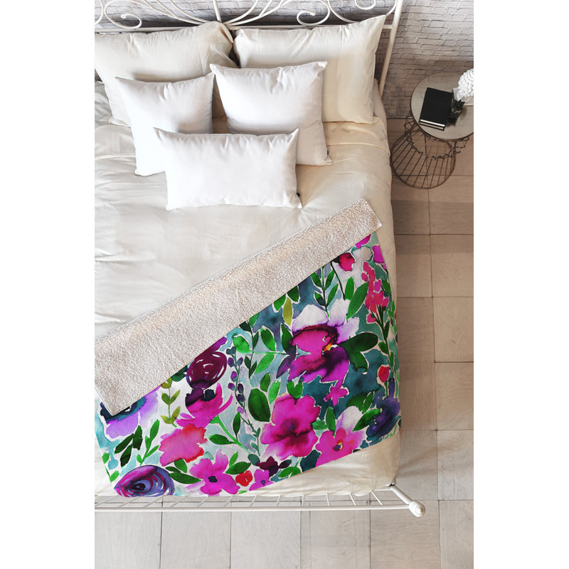 Couverture Amy Sia, L 60 po x l 50 po, Mauve