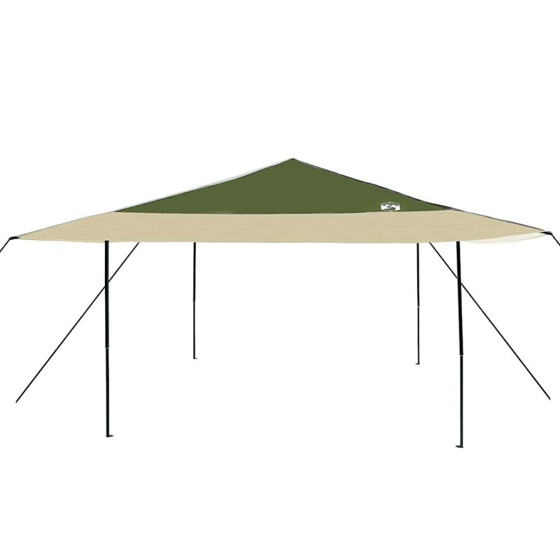 vidaXL Canopy Tent Manual Fabric Pop-up Event Portable Shelter Modern Sun, Green