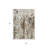 3' X 5' Brown And Ivory Abstract Washable Indoor Outdoor Area Rug