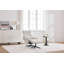 Mira Swivel Chair and Footstool Beige-1536143128